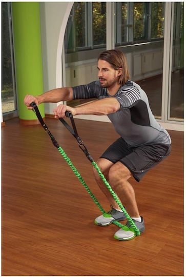 Schildkrot Pro Bandă de rezistență pentru exerciții Gymtube cu mânere Verde 1.2m