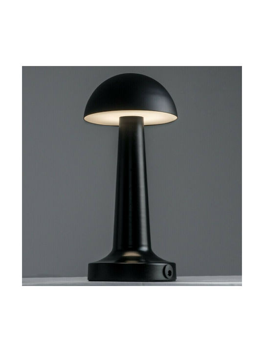 GloboStar Coco Metal Table Lamp LED with Black Shade and Base