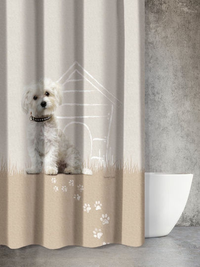 Saint Clair Animals Des 205 Duschvorhang Stoff 180x200cm Beige 1728030217014 Saint Clair Animals Des 205 Duschvorhang Stoff 180x200cm Beige 1728030217014