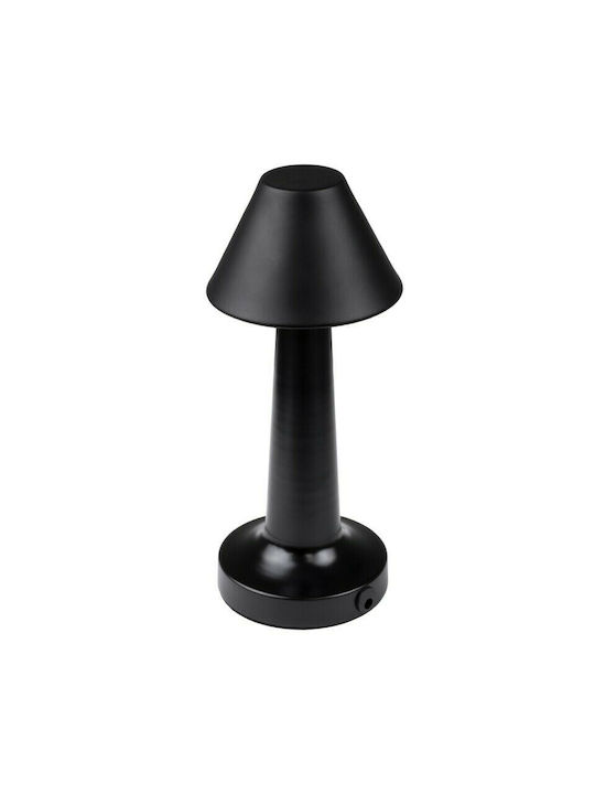 GloboStar Molly Metal Table Lamp for Socket GU10 with Black Shade and Base