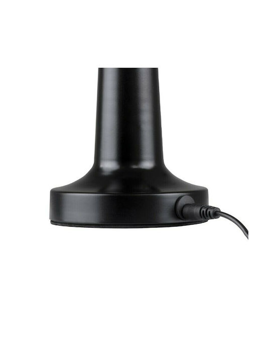 GloboStar Molly Metal Table Lamp for Socket GU10 with Black Shade and Base