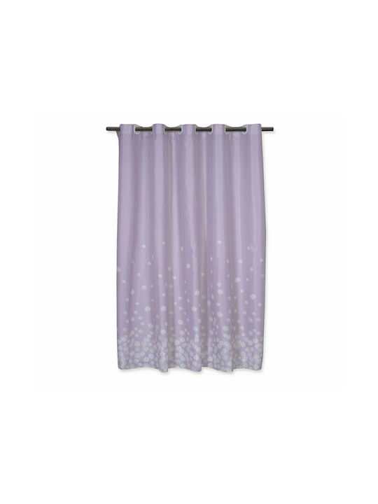 Nef-Nef Daisario Fabric Shower Curtain 180x200cm Lilac