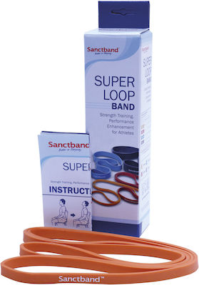 Sanctband Super Лента за фитнес Цикъл мек Оранжев