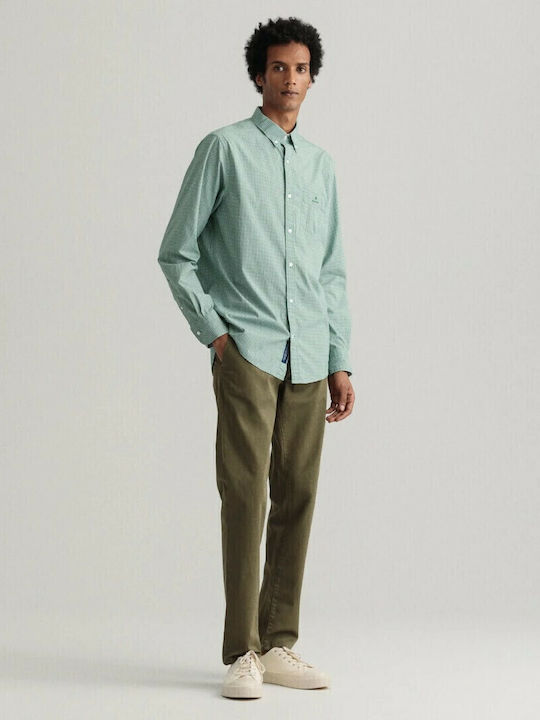 Trousers Chino Elastic in Slim Fit Khaki