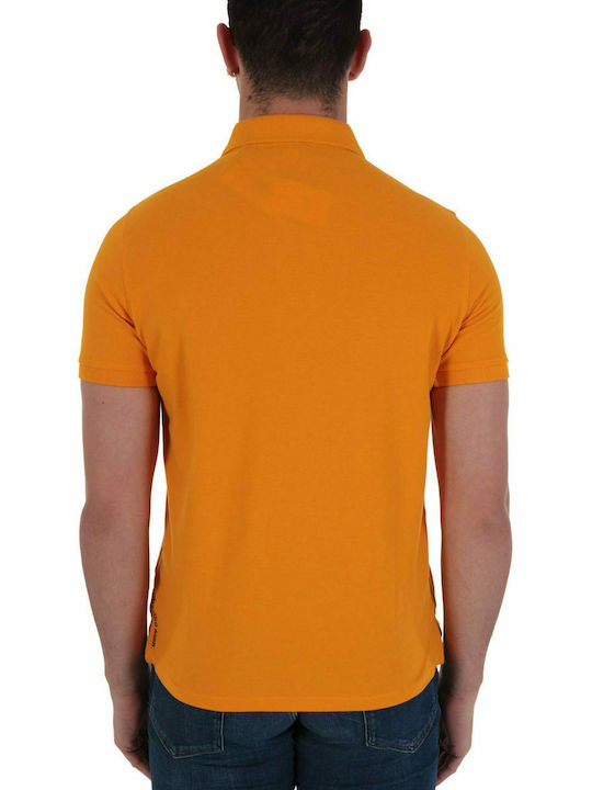 U.S. Polo Assn. Herren Kurzarmshirt Polo Orange