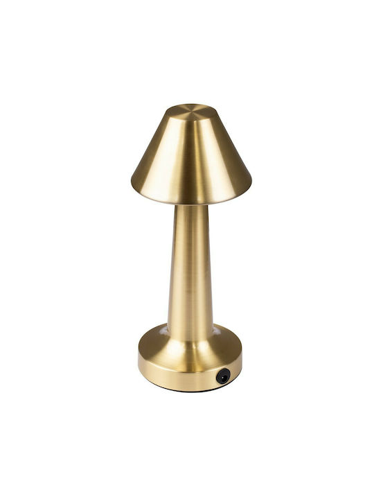GloboStar Molly Metal Table Lamp LED with Gold Shade and Base