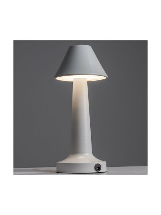 GloboStar Molly Metal Table Lamp LED with White Shade and Base