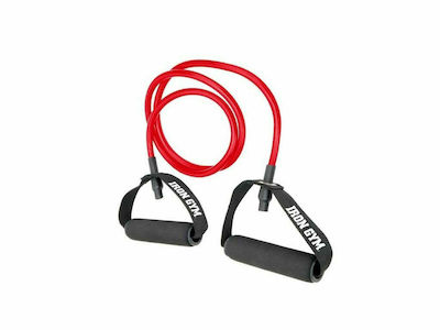 Iron Gym Trainer Gymtube Resistance Band with Handles Red