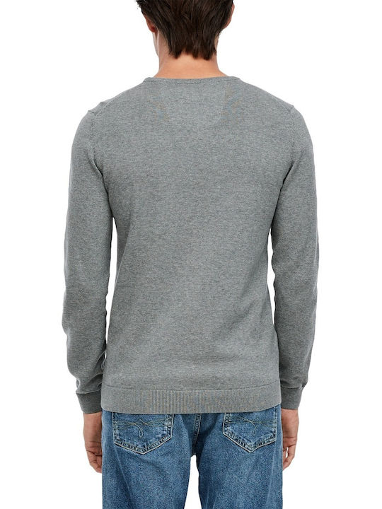 S.Oliver Men's Long Sleeve Sweater Gray