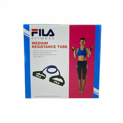 Fila Resistance FN-20435-M Bandă de rezistență pentru exerciții Gymtube Mediu cu mânere Albastru