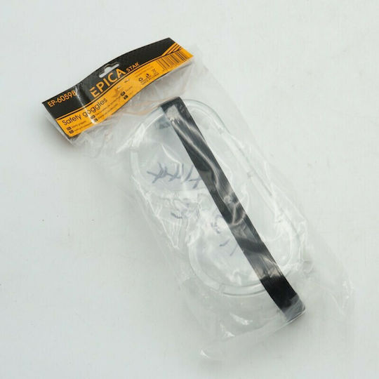 Epica Star Safety Glasses / Work Mask for Protection with Transparent Lenses 1pcs