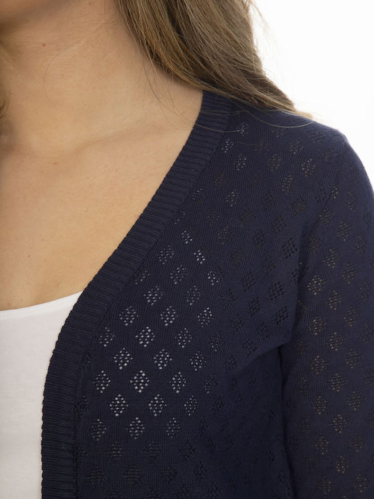 Bolero jacket -100% organic cotton-6002Z Blue