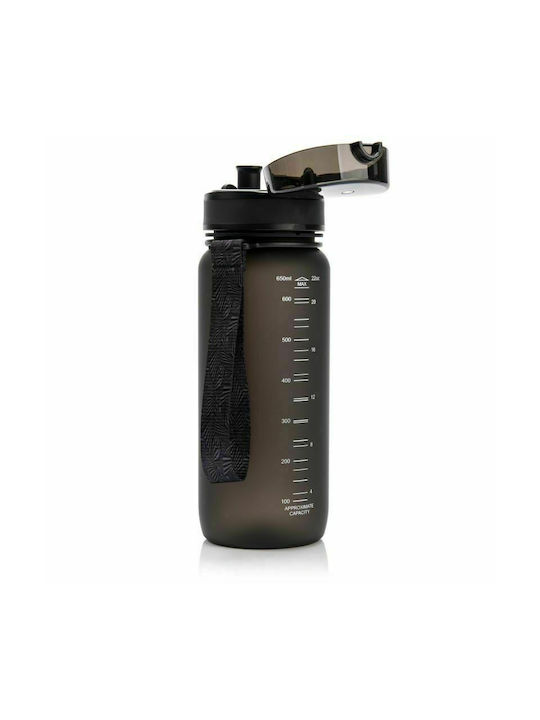Meteor Πλαστικό Παγούρι 650ml Μαύρο