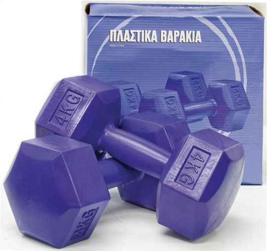 AMILA Σετ Βαράκια Εξάγωνα 2 x 4kg