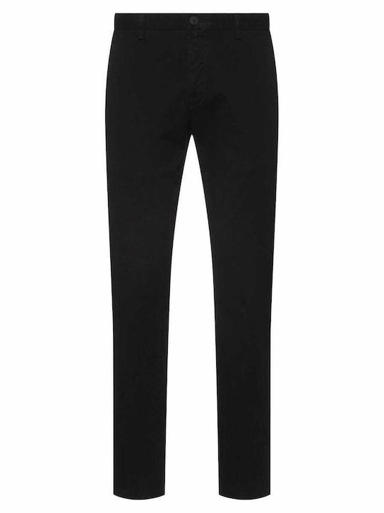 David222d Trousers Chino Elastic in Slim Fit Black