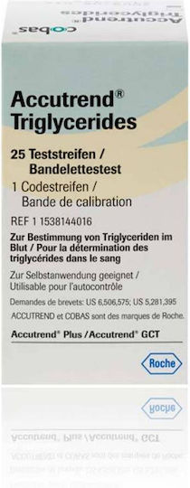 Roche Accutrend Triglycerides Medical Consumables 25pcs