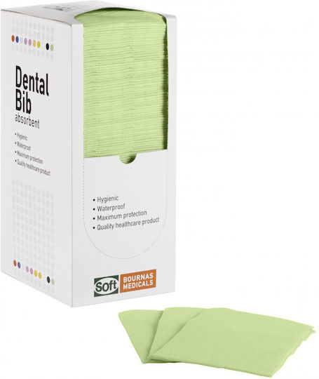 Bournas Medicals Dental Green Towel 1ply + 1ply with Dispenser