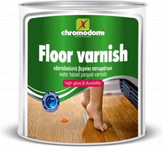 CHromodomi Floor Varnish Лак за повърхност за Вода Безцветен Блестящ 750мл