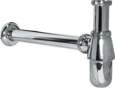 Stainless Steel Siphon Sink with Output 32mm Silver