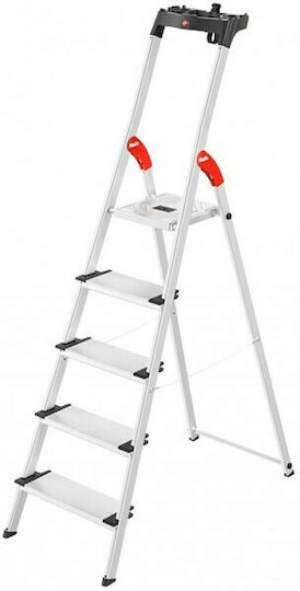 Hailo XXL Ladder Aluminum with 4+1 Steps
