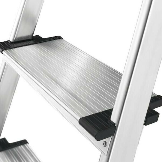 Hailo Profiline S 150 XXL Ladder Aluminum with 2+1 Steps 138cm