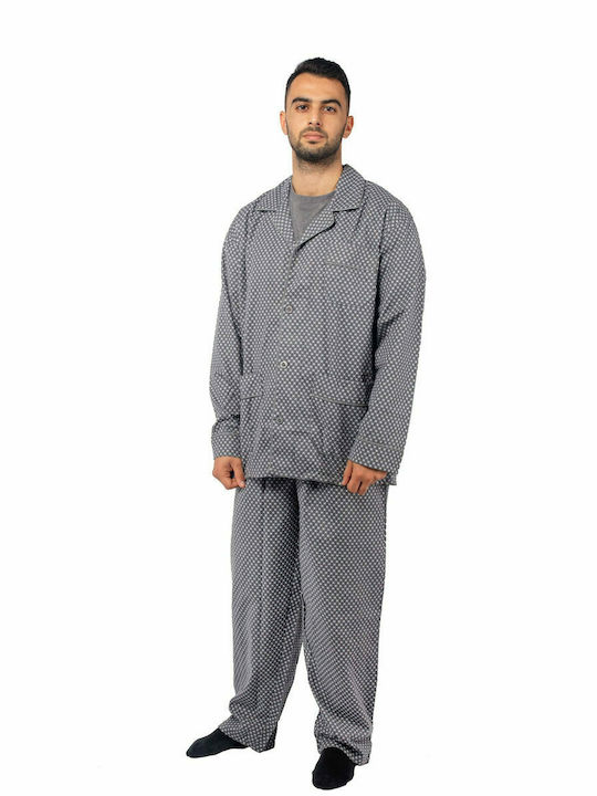 Pyjama Billy Herren braun b308