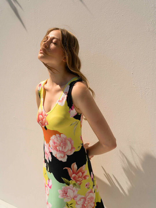Summer Midi Dress Yellow