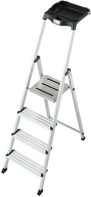 Krause Secury Ladder Aluminum with 4+1 Steps