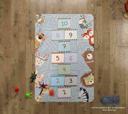 Dimcol Hopscotch 291 Детско килимче Сив 135x200см