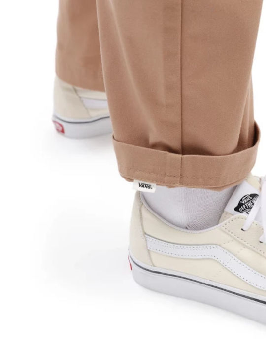 Dama Talie înaltă Pantaloni Chino Roz