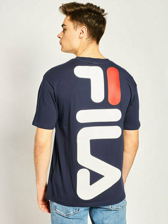 Fila Bender Men's Short Sleeve T-shirt Navy Blue