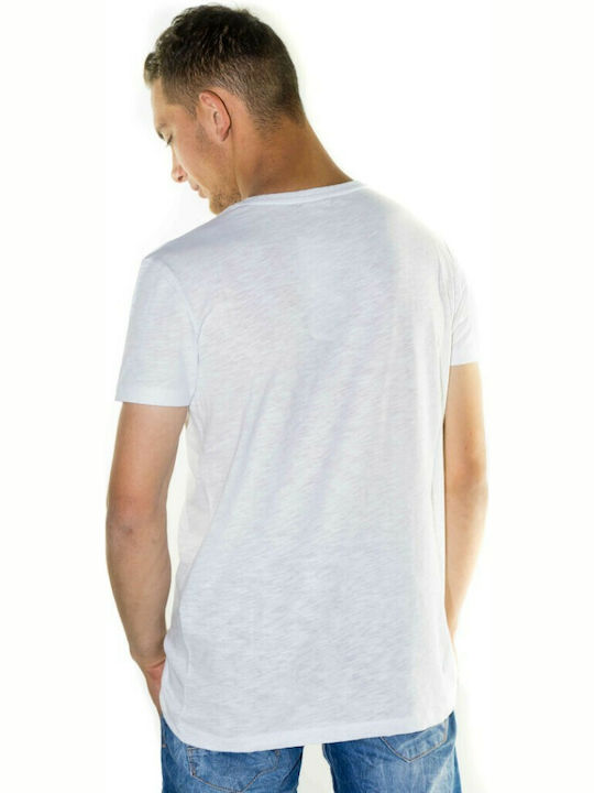 Paco & Co 85400 Herren T-Shirt Kurzarm Weiß