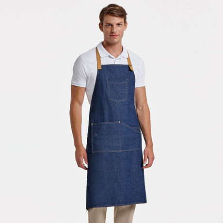 Roly Ποδιά Kellner Ganzkörper JEAN Blau