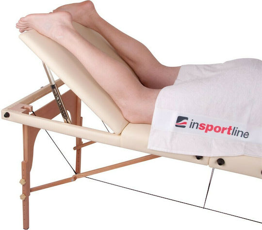 inSPORTline Japane Wooden Folding Brown Massage and Physiotherapy Bed 195x70cm
