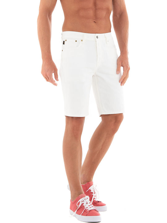 Ovin Vintage Men's Shorts Jeans White