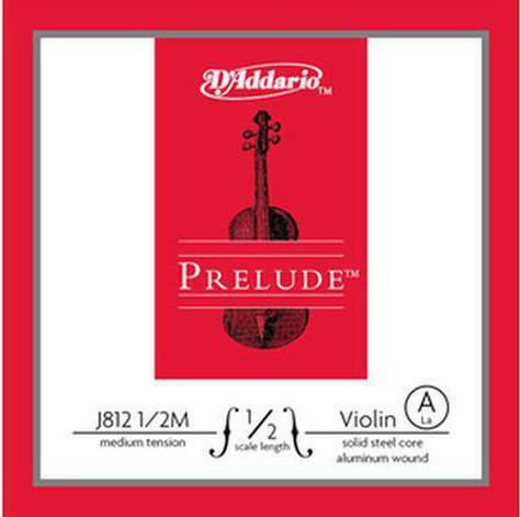 Daddario Single Steel String for Violin 1/2 Prelude Violin Singles 1/2 Medium A (La)