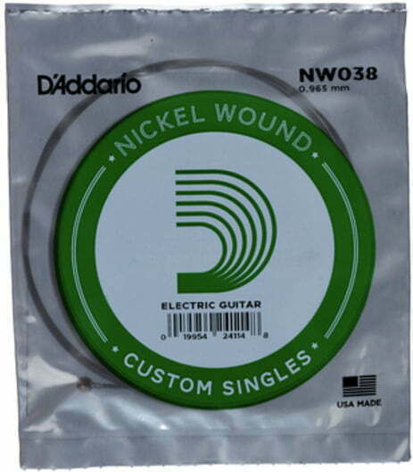Daddario Einzelne Nickel gewickelt Saite für E-Gitarre Single XL 38"