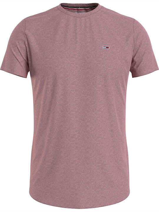 Tommy Hilfiger Ανδρικό T-shirt Κοντομάνικο Ροζ