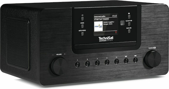 Technisat Soundsystem 2 DigitRadio 570 IR 0000/3953 10W mit CD / Digitale Medien Player, WiFi und Bluetooth Schwarz