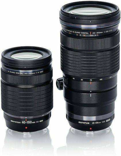 Olympus Crop Φωτογραφικός Φακός M.Zuiko ED 40-150mm f/4 PRO Telephoto για Micro Four Thirds (MFT) Mount Μαύρος