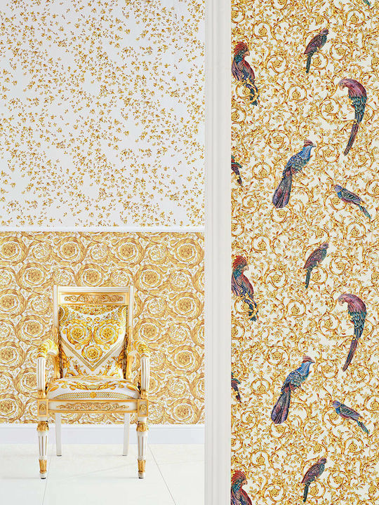 Wallpaper Versace Vinyl Gold L1000xW70cm Washable