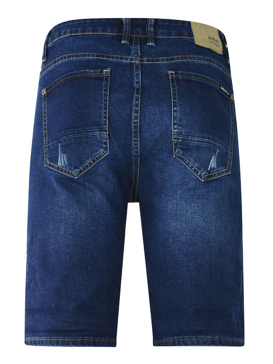 221.BM45.198 Men's Denim Shorts Dark Blue
