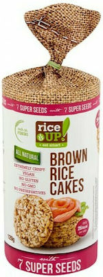 RiceUp Tort de orez Brown Rice Cakes Clasic Fără Gluten 1x120gr