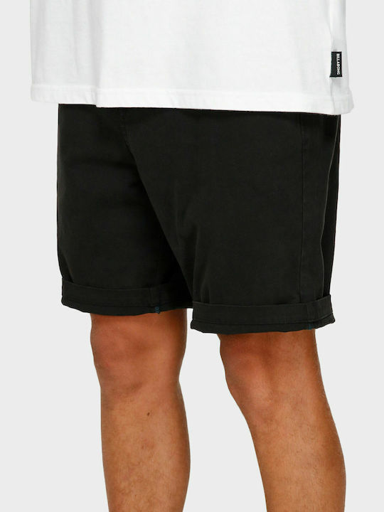 New Order Ανδρική Βερμούδα Chino Μαύρη