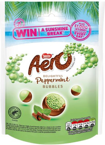 Nestle Aero Bubbles Peppermint 92gr