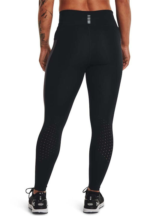 Under Armour SpeedPocket Laufen Frauen Lang Leggings Hochgeschnitten Schwarz