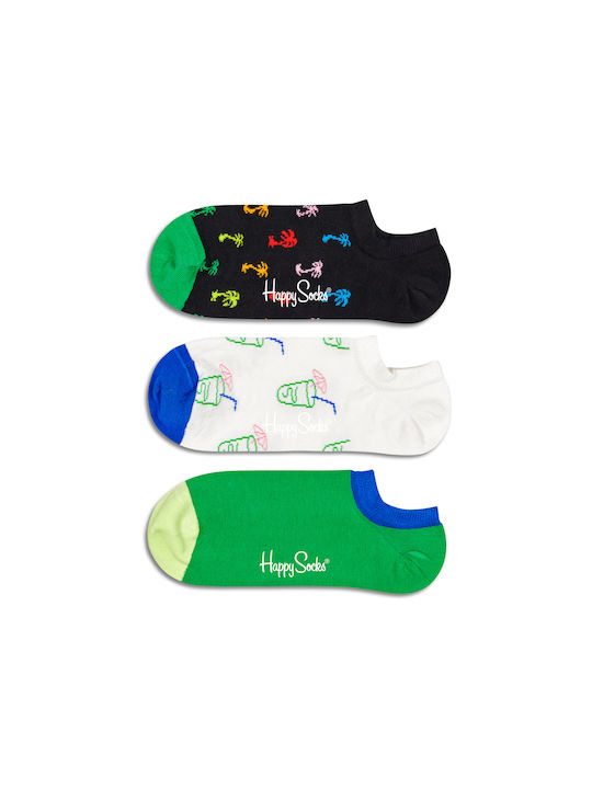 Happy Socks Palm Unisex Κάλτσες Πολύχρωμες 3Pack