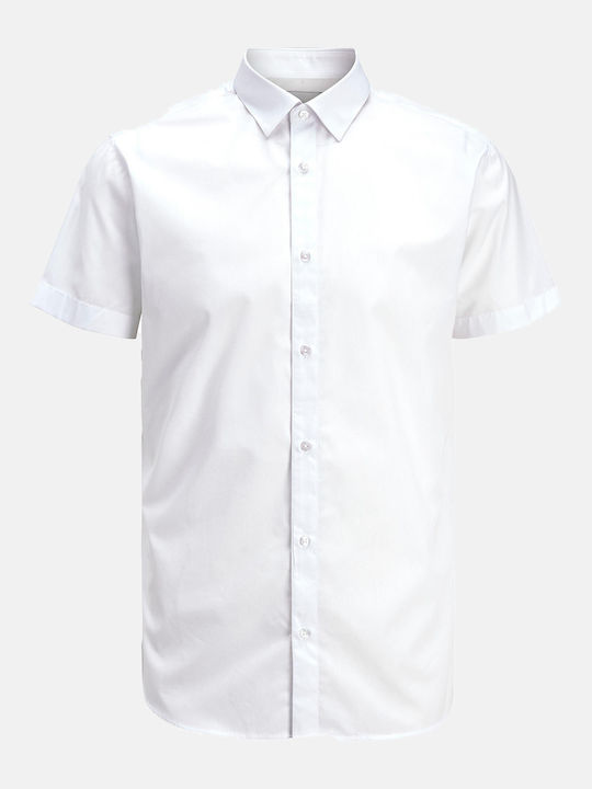 Short-sleeved Cotton Shirt White