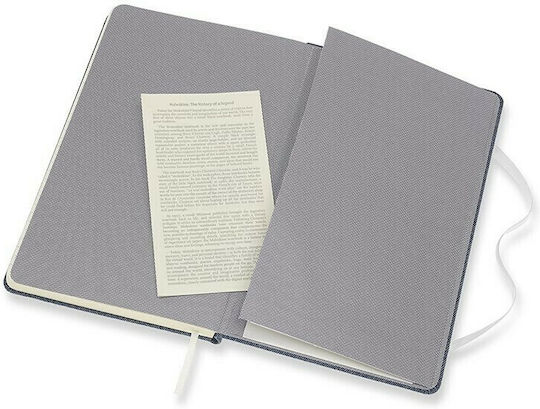 Moleskine Do Νot Handle With Care Σημειωματάριο 120 Φύλλων Ριγέ με Σκληρό Εξώφυλλο και Λάστιχο Μπλε