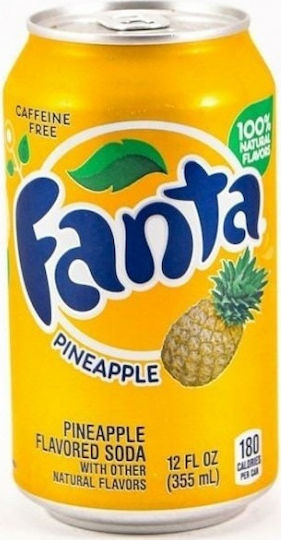 Fanta Αναψυκτικό Ανανά με Ανθρακικό σε Κουτί 355ml